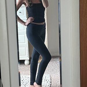 GAIA CONCEPTIONS organic cotton fold over waistband long leggings